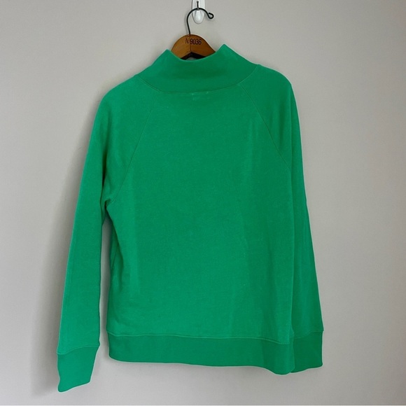 J. Crew Green Button-Detail Sweatshirt - Picture 5 of 9